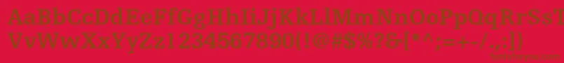 EgyptiennefltstdBold Font – Brown Fonts on Red Background