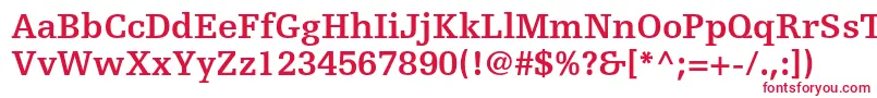 EgyptiennefltstdBold Font – Red Fonts on White Background