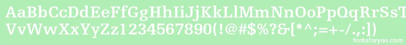 EgyptiennefltstdBold Font – White Fonts on Green Background