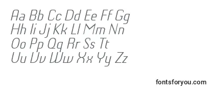 ChiqReducedLightitalic Font