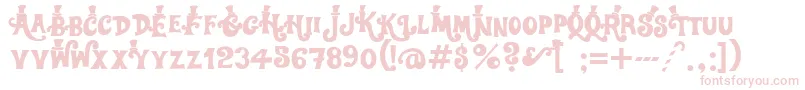 Willywonka Font – Pink Fonts on White Background