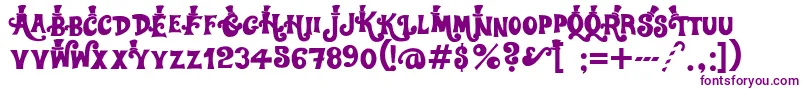 Willywonka Font – Purple Fonts on White Background