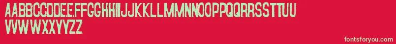 Fearofapunkplanet Font – Green Fonts on Red Background