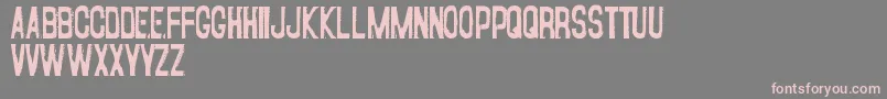 Fearofapunkplanet Font – Pink Fonts on Gray Background