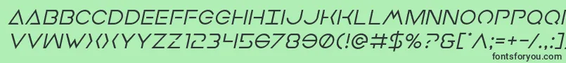 Earthorbiterital Font – Black Fonts on Green Background