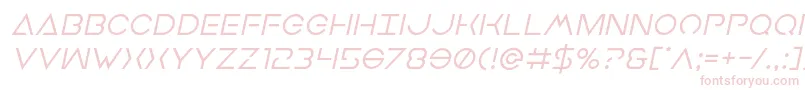 Earthorbiterital Font – Pink Fonts on White Background