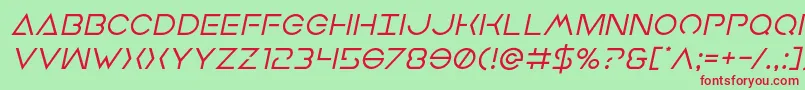 Earthorbiterital Font – Red Fonts on Green Background