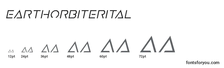 Earthorbiterital Font Sizes