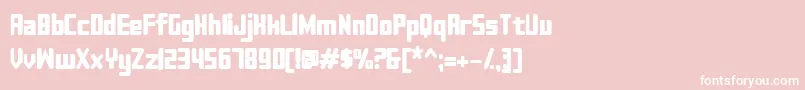 Sujetabold Font – White Fonts on Pink Background