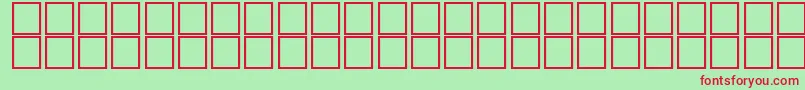 McsZamzamSUNormal. Font – Red Fonts on Green Background