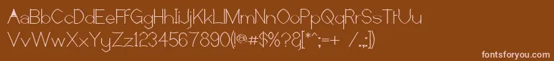 Castorr Font – Pink Fonts on Brown Background