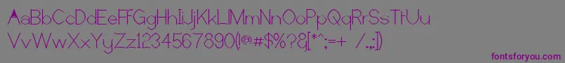 Castorr Font – Purple Fonts on Gray Background