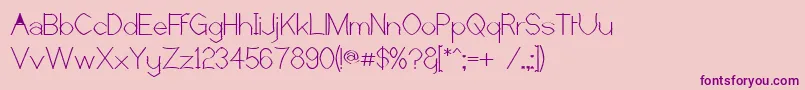 Castorr Font – Purple Fonts on Pink Background