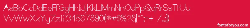 Castorr Font – White Fonts on Red Background
