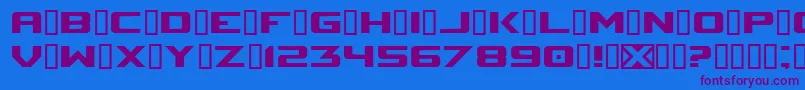 Шрифт SpaceMarineNominal – фиолетовые шрифты на синем фоне