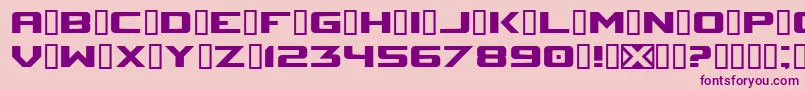 Шрифт SpaceMarineNominal – фиолетовые шрифты на розовом фоне