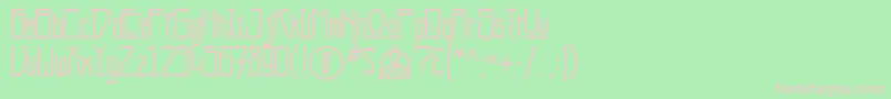 Kashmir Font – Pink Fonts on Green Background