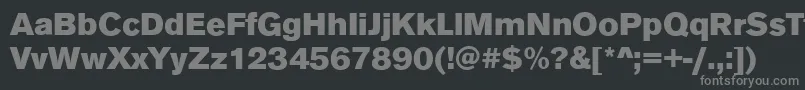 AnconaBlackRegular Font – Gray Fonts on Black Background