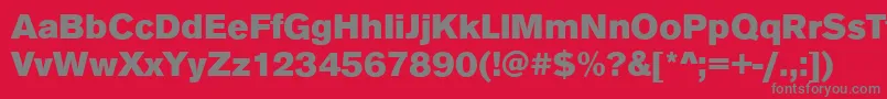 AnconaBlackRegular Font – Gray Fonts on Red Background