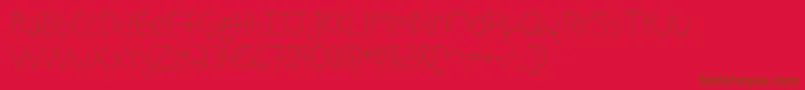 FightForOurLoveByMistisFonts Font – Brown Fonts on Red Background