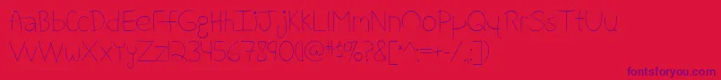 FightForOurLoveByMistisFonts Font – Purple Fonts on Red Background