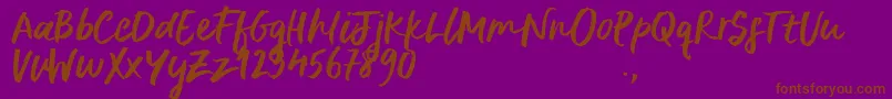 More about DeliriumSample Font DeliriumSample Font – Brown Fonts on Purple Background