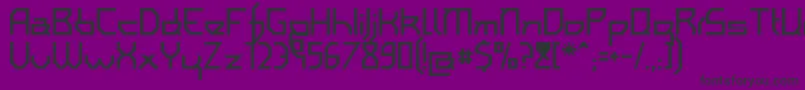 IAmSimplified Font – Black Fonts on Purple Background