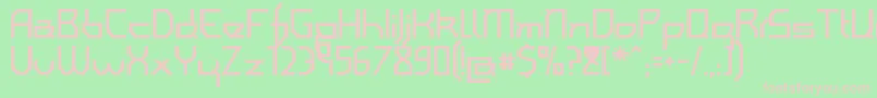 IAmSimplified Font – Pink Fonts on Green Background