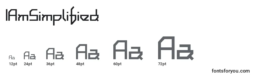 IAmSimplified Font Sizes