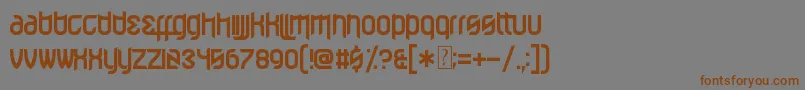 EffervescentSuperbeings Font – Brown Fonts on Gray Background