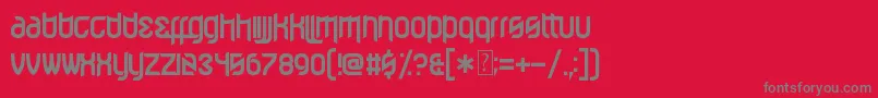 EffervescentSuperbeings Font – Gray Fonts on Red Background