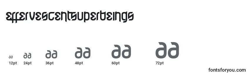 EffervescentSuperbeings Font Sizes