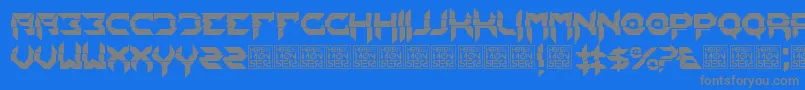 En savoir plus sur la police HbmMixitPersonalUseOnly Police HbmMixitPersonalUseOnly – polices grises sur fond bleu
