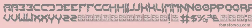 HbmMixitPersonalUseOnly Font – Gray Fonts on Pink Background