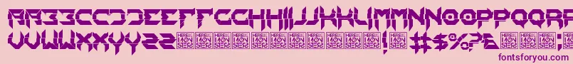 HbmMixitPersonalUseOnly Font – Purple Fonts on Pink Background