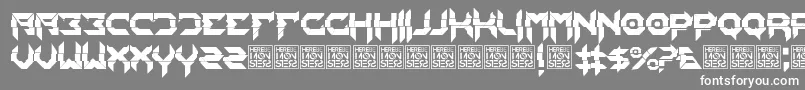HbmMixitPersonalUseOnly Font – White Fonts on Gray Background
