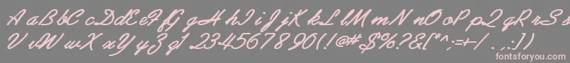 Más sobre la fuente AbrazoscriptsskBoldItalic fuente AbrazoscriptsskBoldItalic – Fuentes Rosadas Sobre Fondo Gris