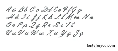 Schriftart AbrazoscriptsskBoldItalic