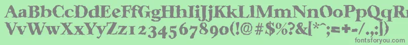 More about CasablancarandomHeavyRegular Font CasablancarandomHeavyRegular Font – Gray Fonts on Green Background