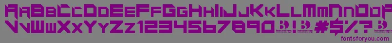 Motorblock Font – Purple Fonts on Gray Background