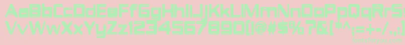 ItsAboutTime Font – Green Fonts on Pink Background