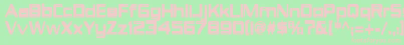 ItsAboutTime Font – Pink Fonts on Green Background