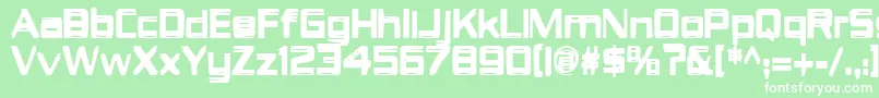 ItsAboutTime Font – White Fonts on Green Background
