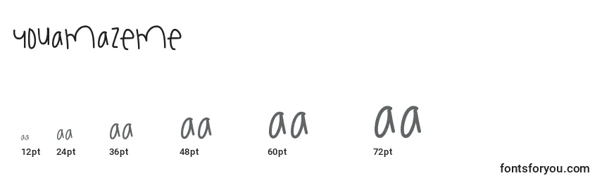 Youamazeme Font Sizes
