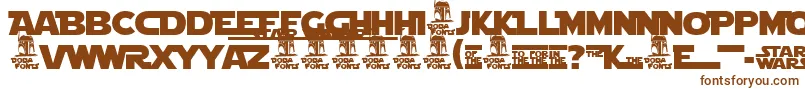 Stjldbl1 Font – Brown Fonts on White Background