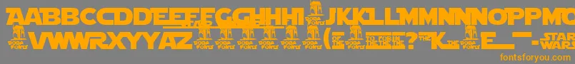 Stjldbl1 Font – Orange Fonts on Gray Background