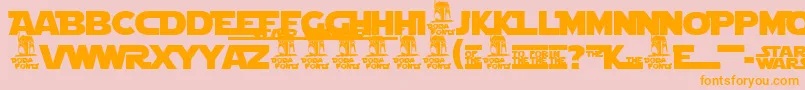 Stjldbl1 Font – Orange Fonts on Pink Background