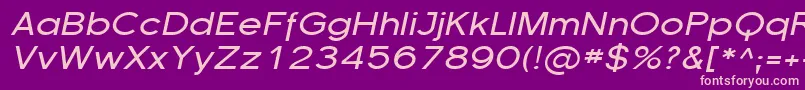 Czcionka Florsn16 – różowe czcionki na fioletowym tle