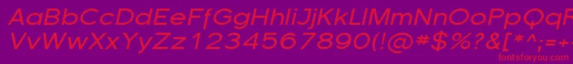 Florsn16 Font – Red Fonts on Purple Background