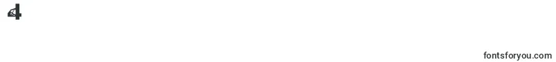 KillAllFontsJustAggression-Schriftart – Schriften für die Ziffer 4